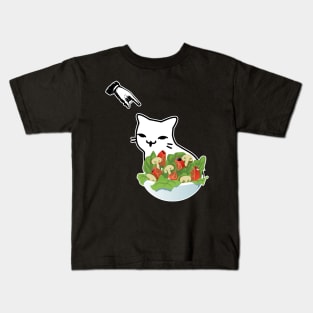 Yelling at Dinner Table Confused Cat Meme Funny Internet Kids T-Shirt